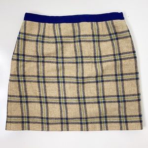 Boden Plaid Tweed Wool Skirt British Tweed by Moon